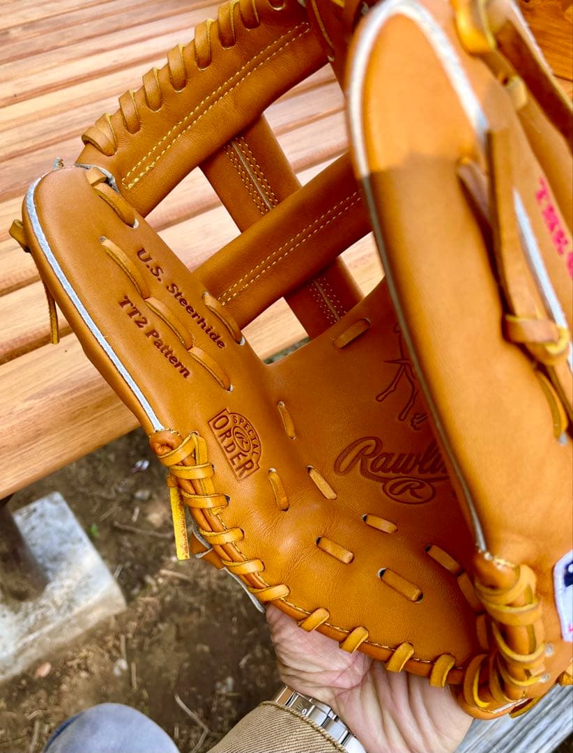 rawlings tt2 イニシャル刺繍あり、オーダー硬式未使用品