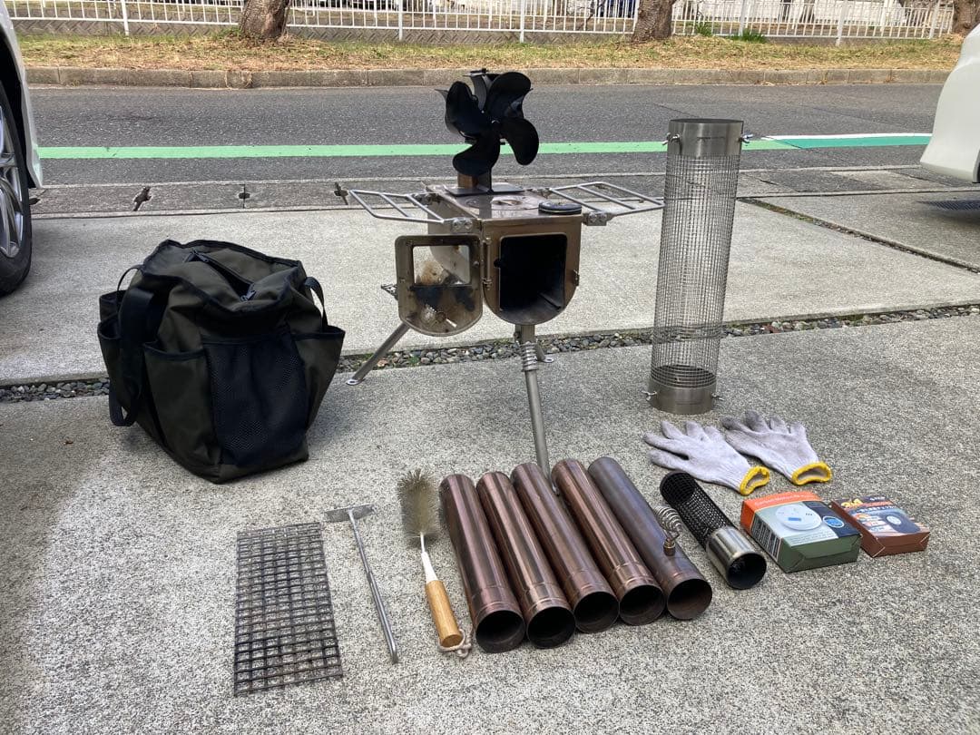 future fox fox base前幕付きとテンマクデザイン薪ストーブS