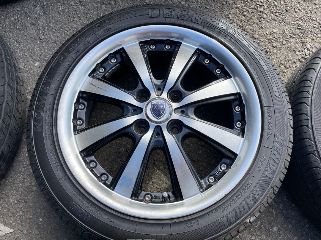 タント、N-BOXなどに！シュタイナーVS5 165/55R15バリ溝タイヤ付！