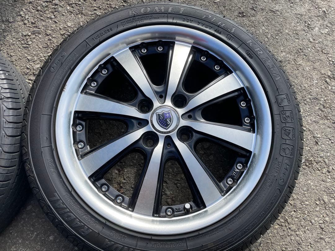 タント、N-BOXなどに！シュタイナーVS5 165/55R15バリ溝タイヤ付！