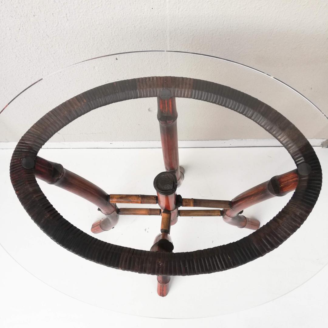 ヴィンテージ 花台 サイドテーブル バンブー 竹 飾り台 レトロ アンティーク