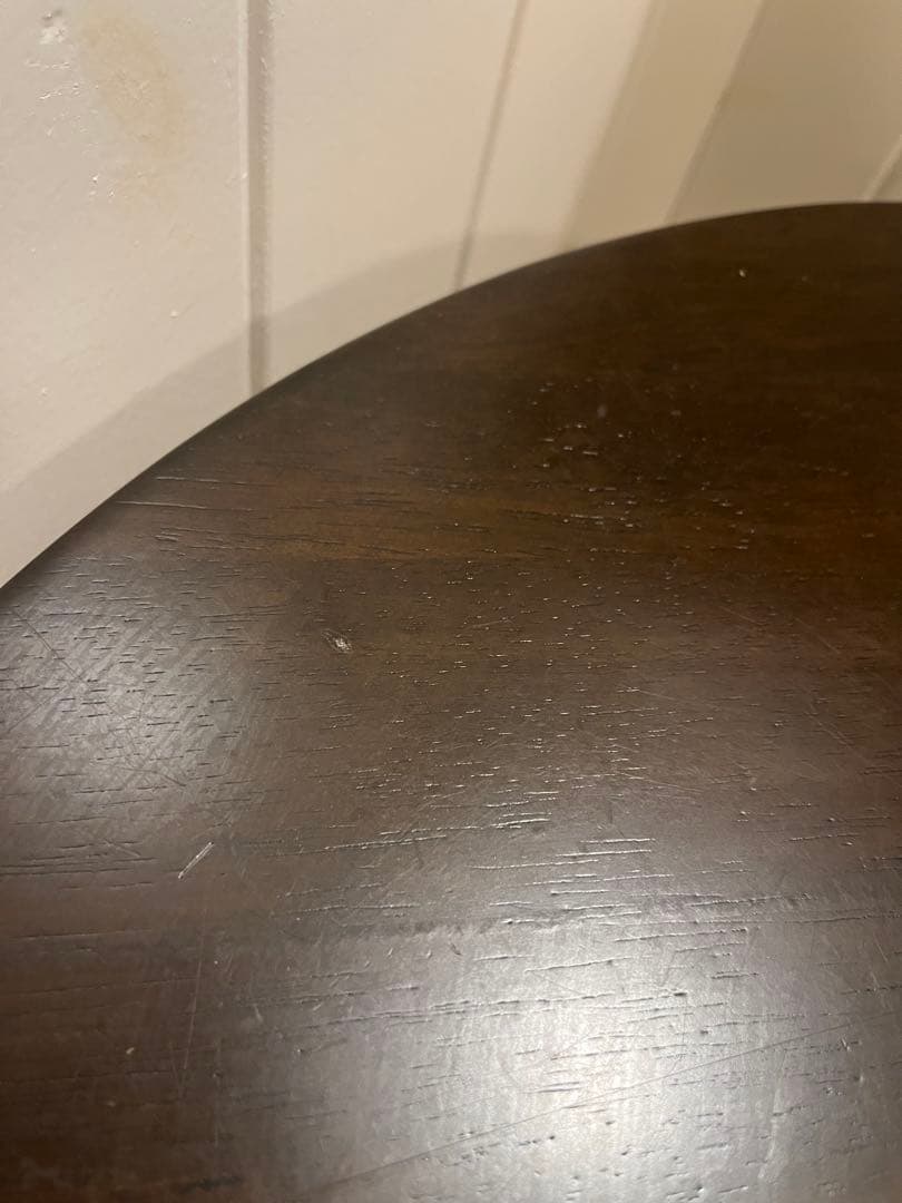 カナデモノ　THE CAFE TABLE 65cm Black Brown