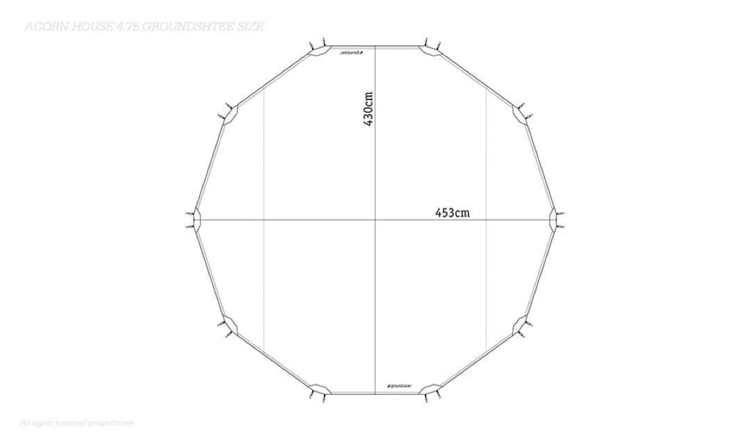 groundcover ACORN HOUSE DOME 4.75 ブラック 黒