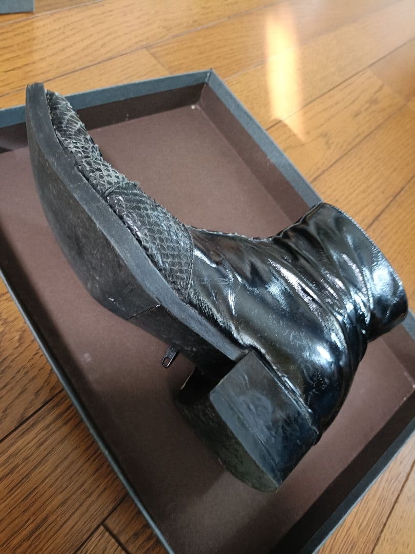 gianni barbato ジャンニバルバート パイソン+エナメルブーツ