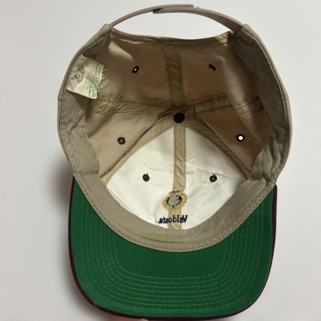 あ*様 80s ベージュ バーガンディ キャップ