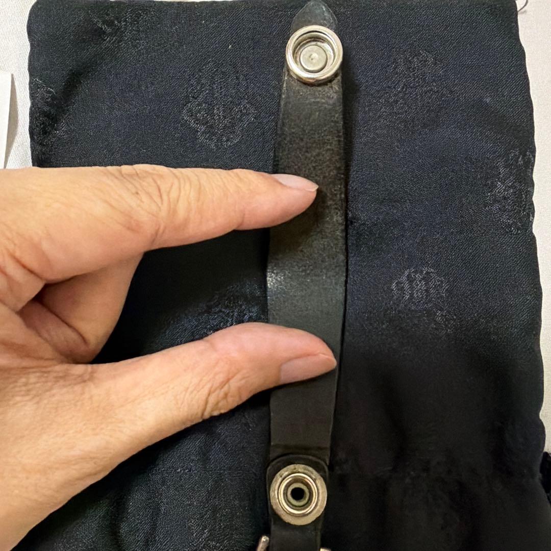 クロムハーツ クロスボール　ボタン　レザーベルトループ