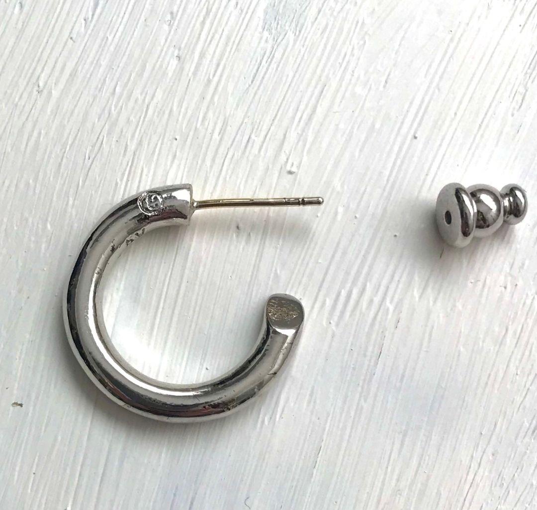 SILVER925 シルバーピアス　フープ