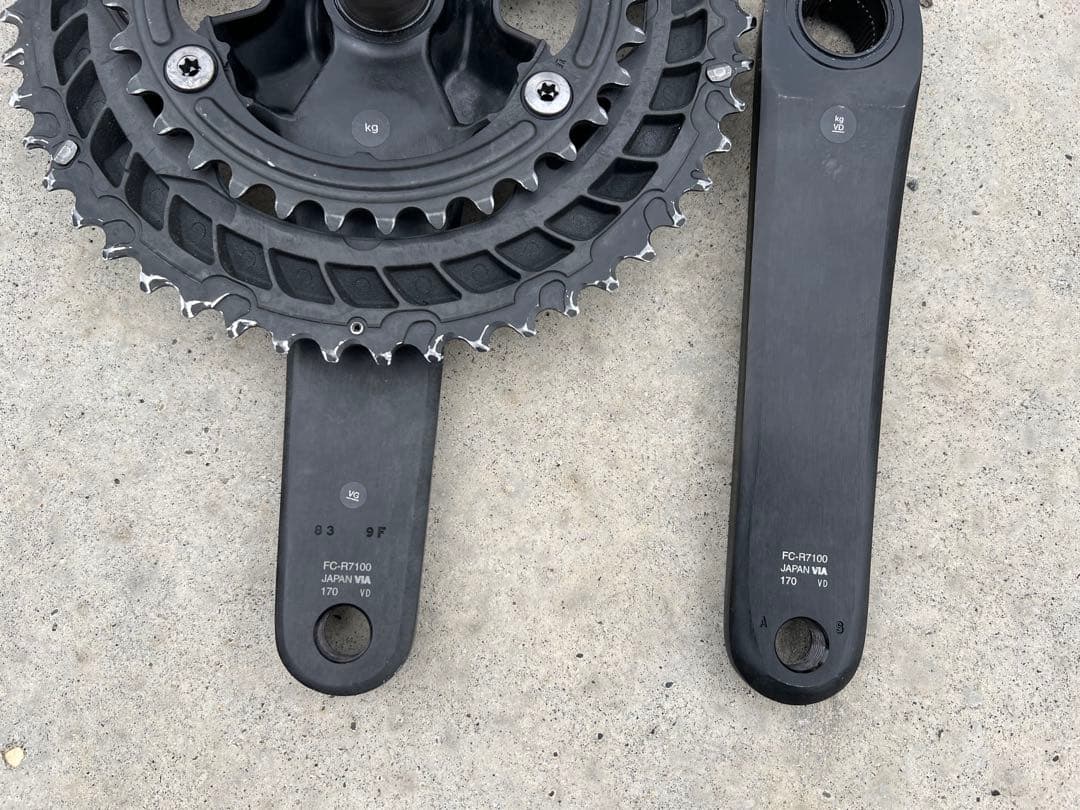 Shimano 105 R7100クランクセット 170mm 50-34T