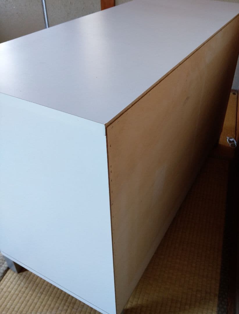 ホワイト 木製チェスト