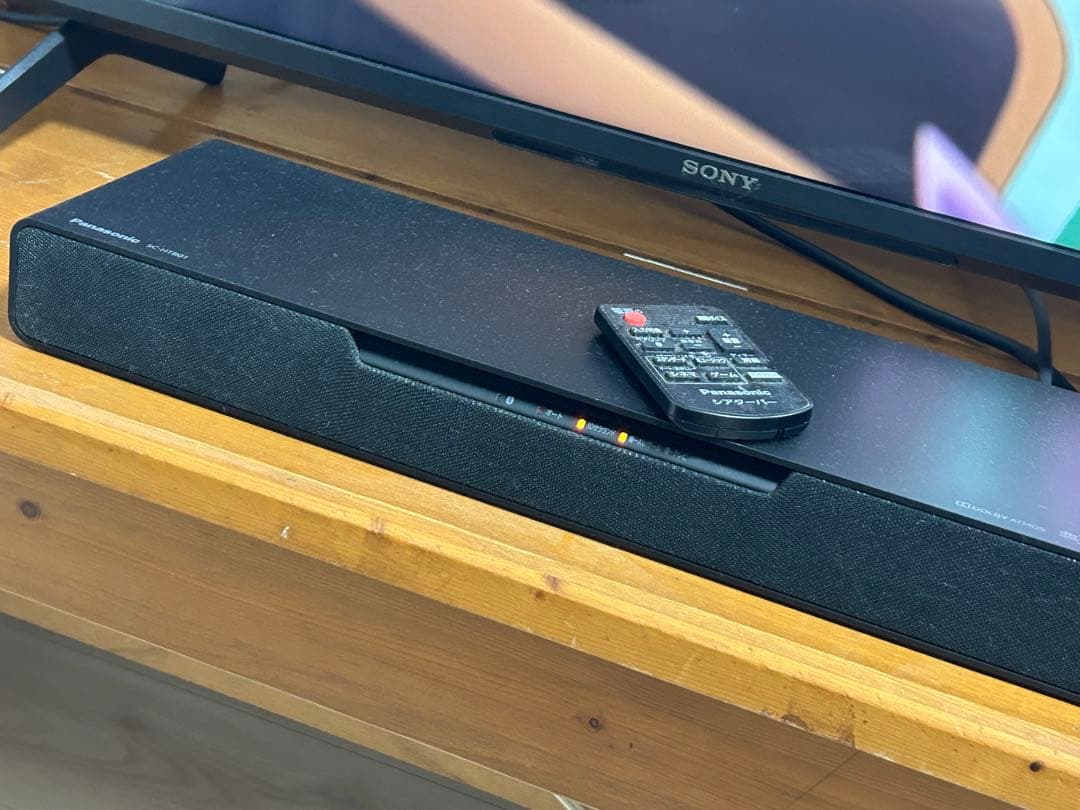 Panasonic サウンドバー 黒 リモコン付きSC-HTB01