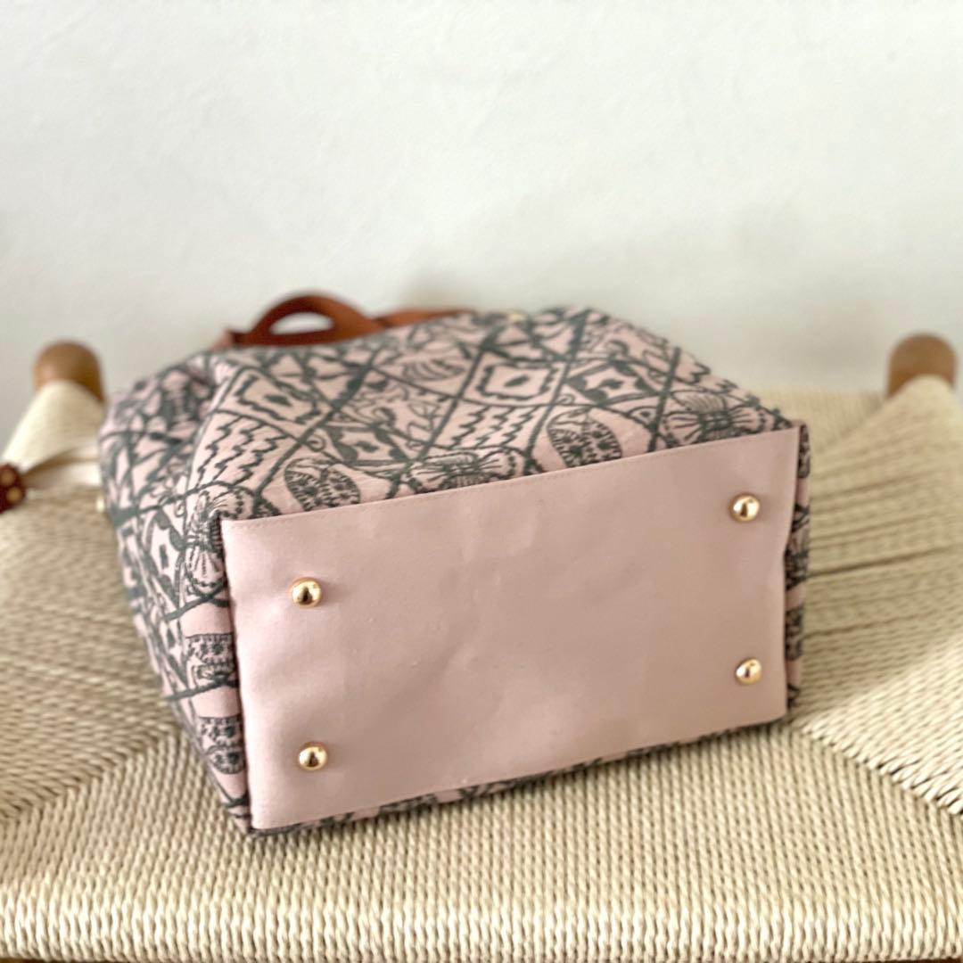 ⚮̈ミナペルホネン　symphony pink かくれんぼトート