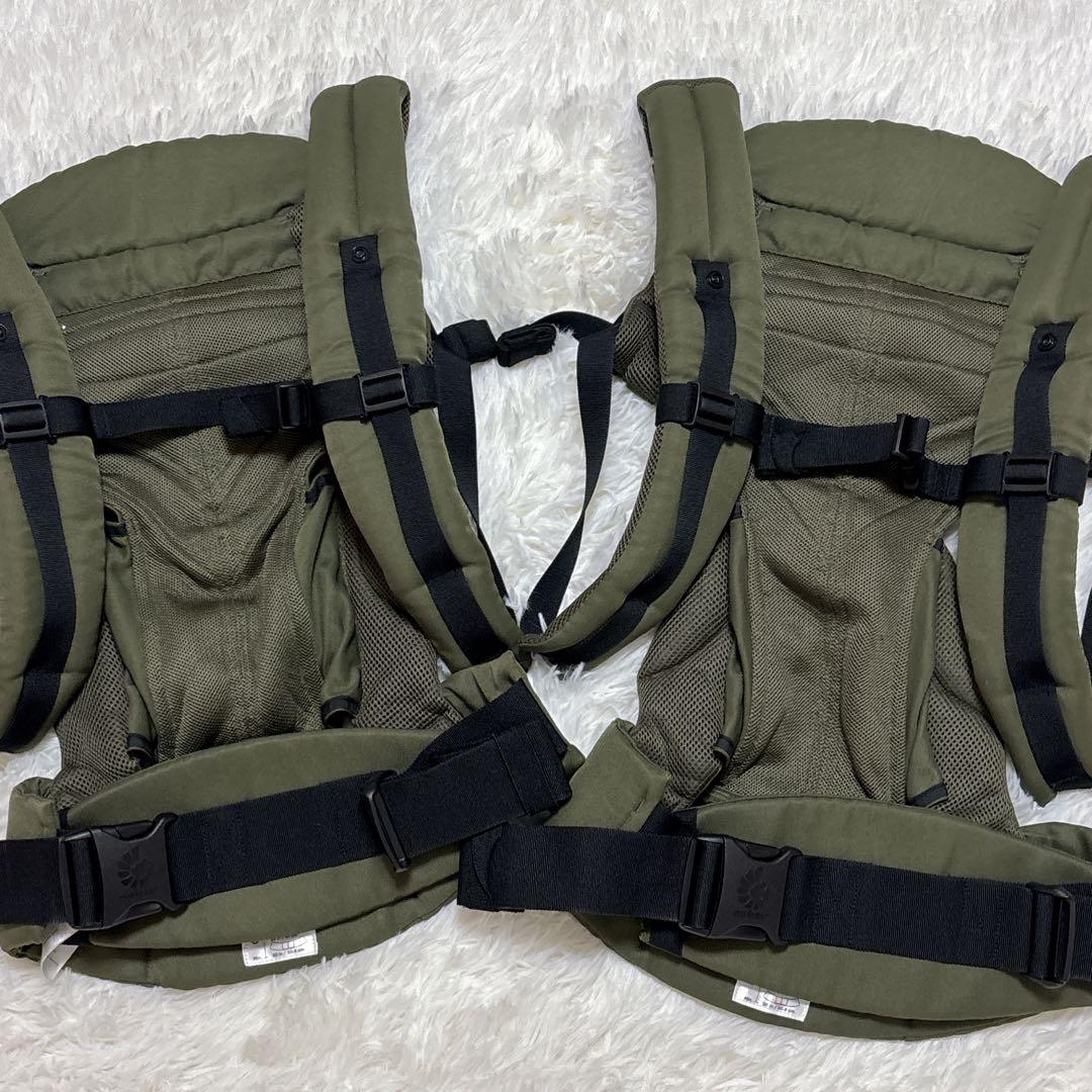 美品　エルゴベビー オムニ360 クールエア カーキ 抱っこ紐 2 個 セット