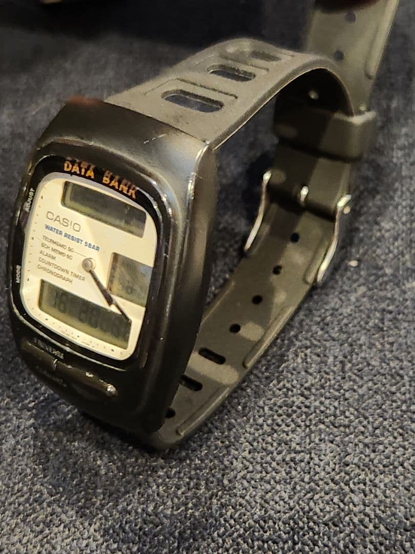 カシオ 腕時計 データバンク AB-50W casio 電池交換