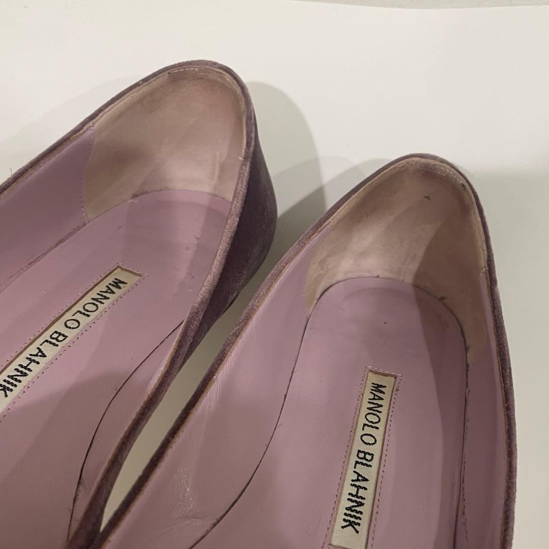 manolo blahnik マノロ hangisi ハンギシ フラットシューズ