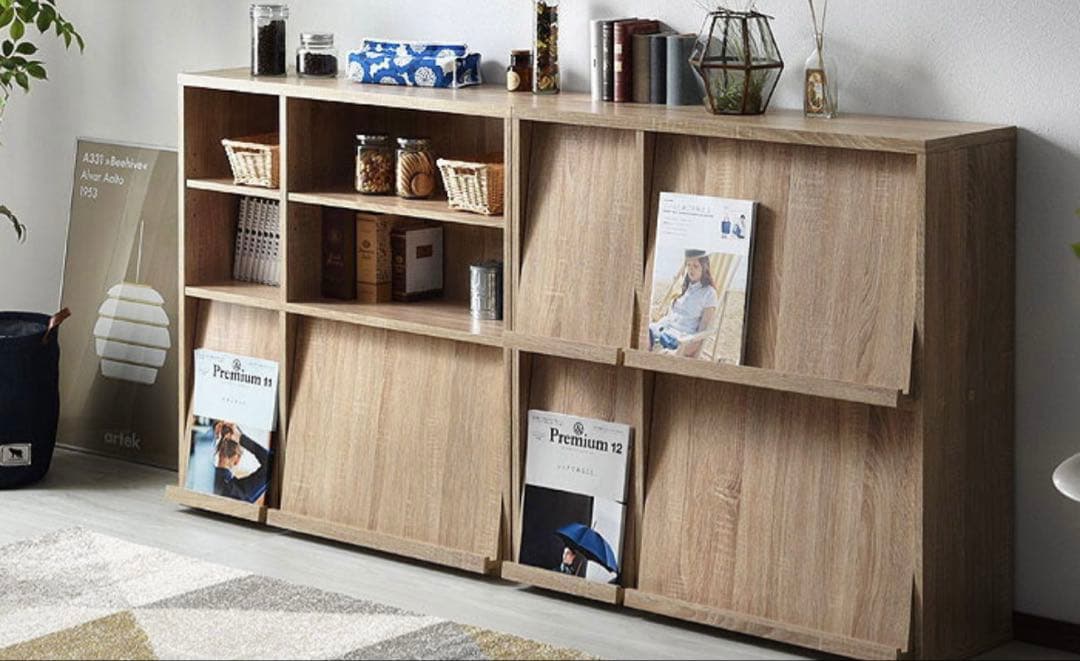 本棚 棚 収納棚　ディスプレイラック　木目調　オーク（最終値下げ）