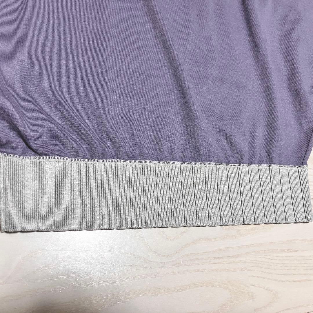 美品　HERILL へリル　スビンコットンスウェット　トレーナー　パープル　長袖