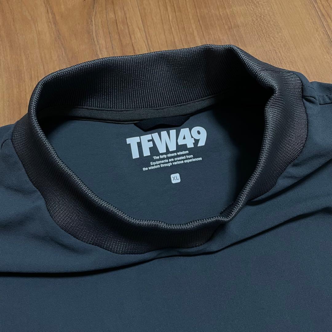 2025新作　TFW49 モックネック　Tシャツ　チャコール　XL ゴルフ