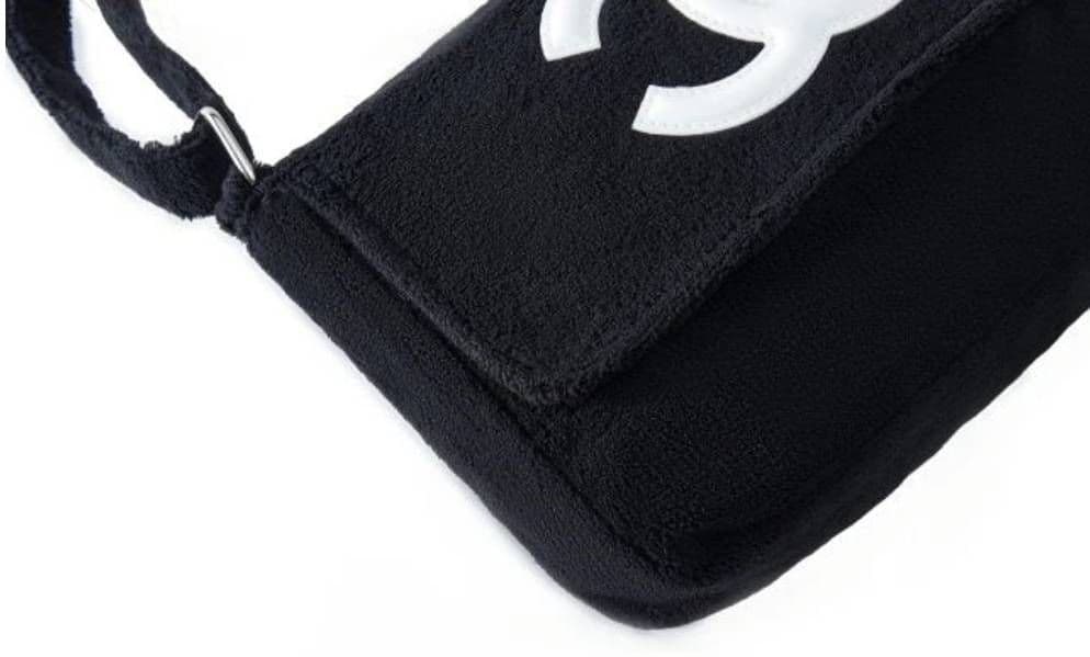 シャネル パイル生地 ショルダーバッグ ホワイト ノベルティ