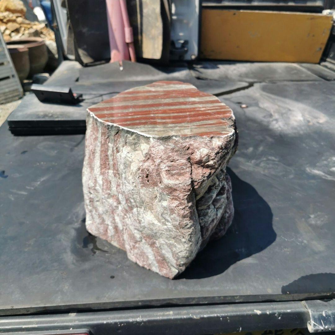 群馬産　赤石　28.8キロ　庭石　鑑賞石　石　石材　庭　坪庭　ガーデニング