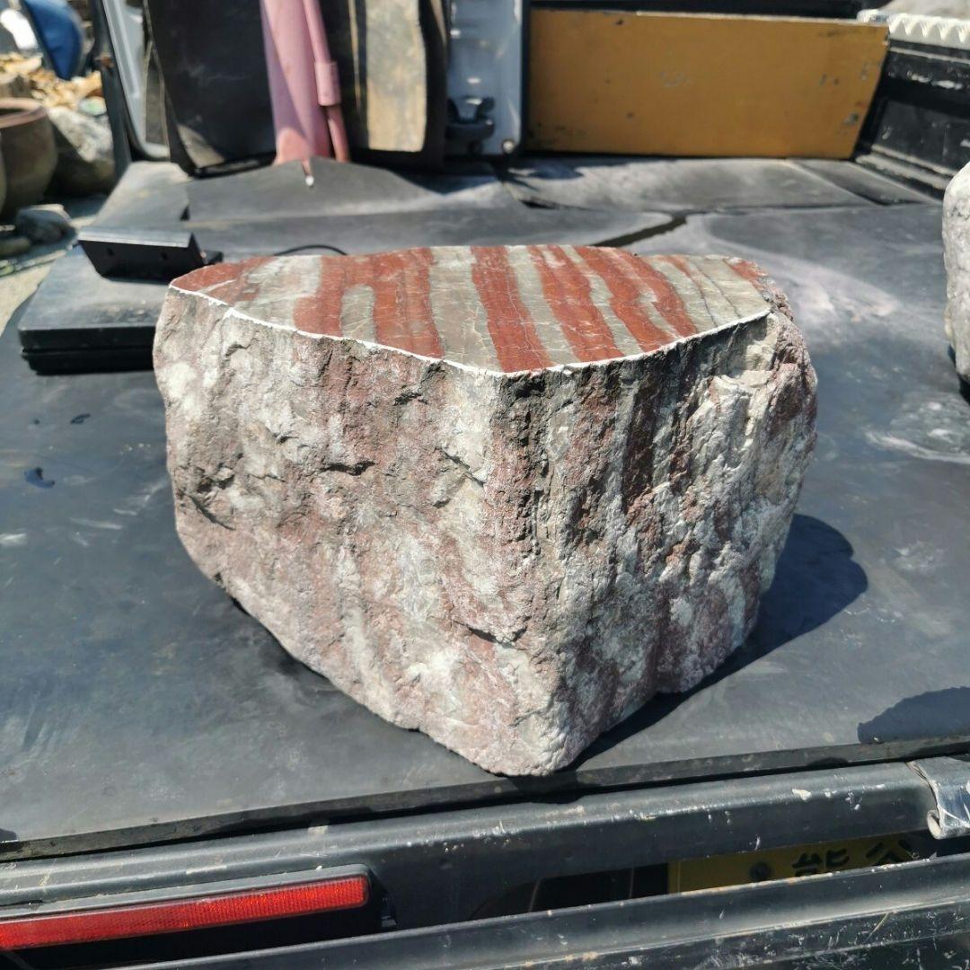 群馬産　赤石　28.8キロ　庭石　鑑賞石　石　石材　庭　坪庭　ガーデニング