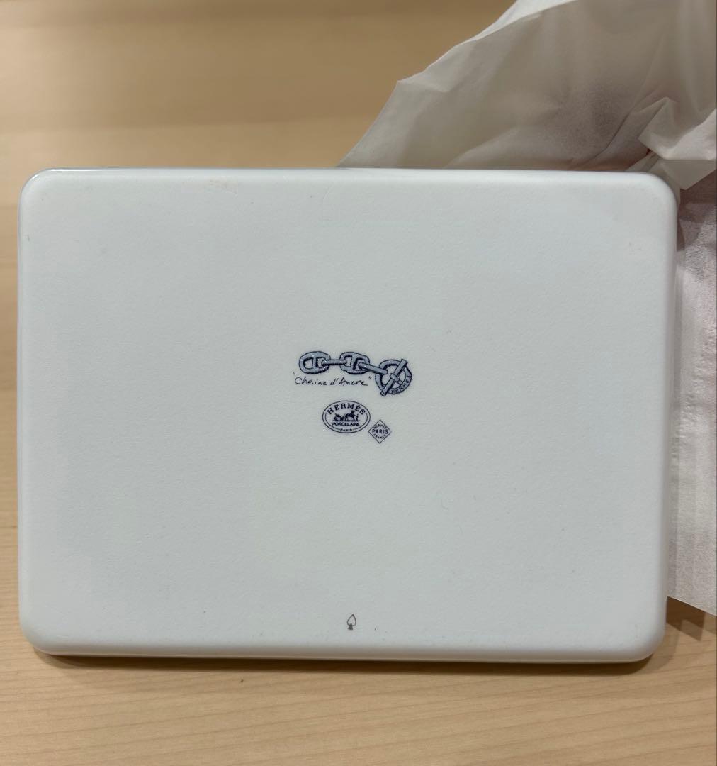 HERMES エルメス　シェーヌダンクル　スクエアプレート