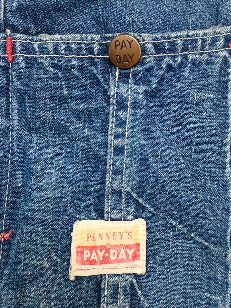 G*M様 PAY-DAY デニムオーバーオール 50's ビンテージデニム