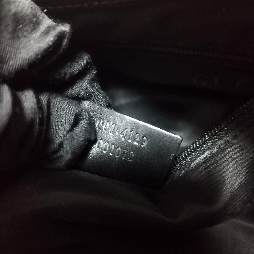 美品☆　グッチ　ジャッキー　ワンショルダーバッグ GGキャンバス　レザー