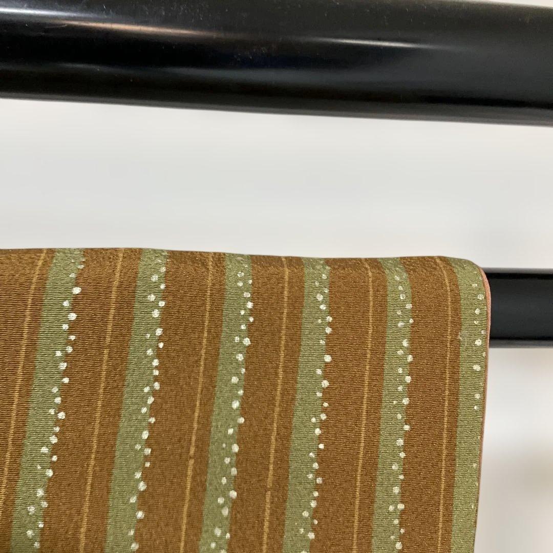 No.2963 正絹作家物(二代目清次郎)金彩縦縞訪問着　落款　美品