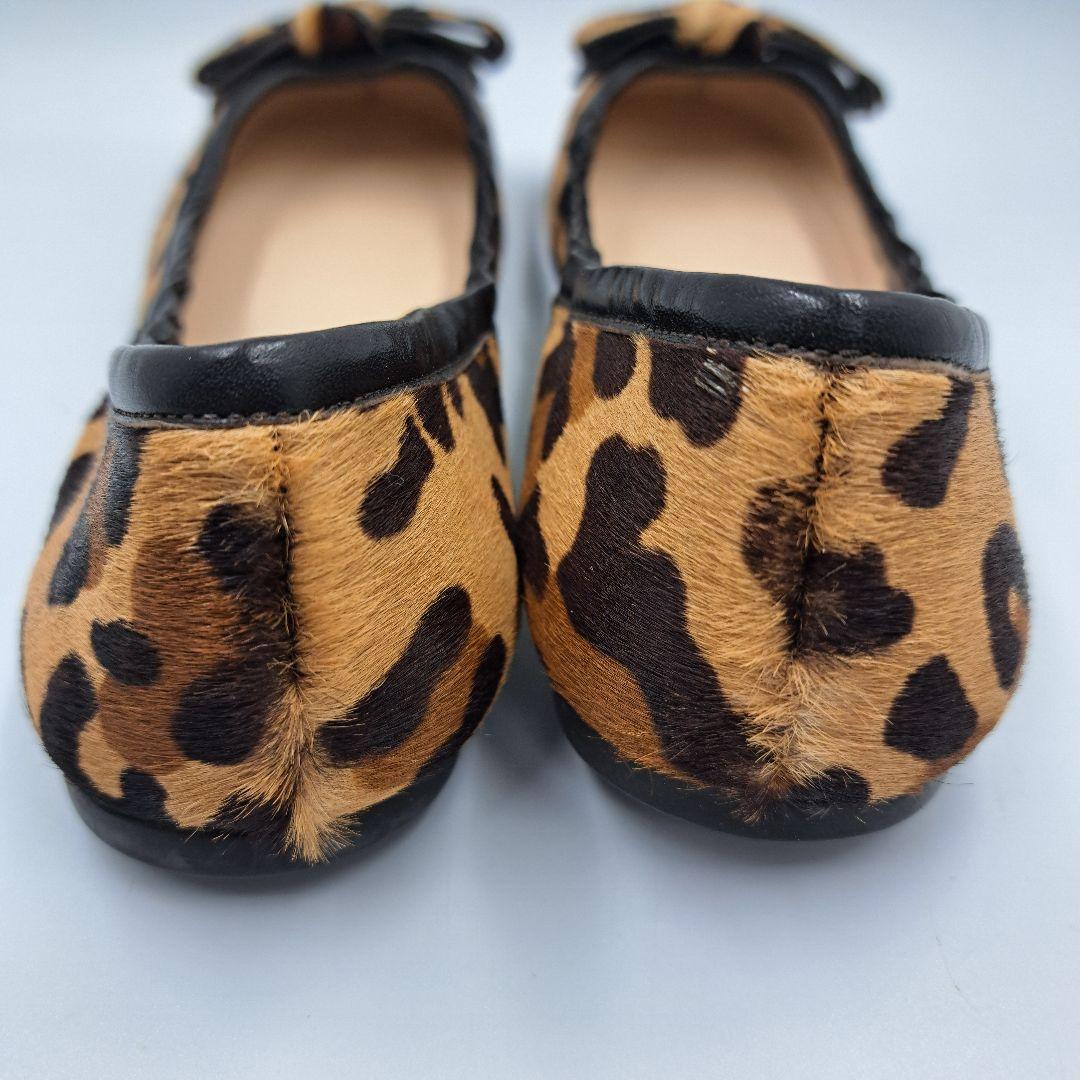 PRADA ハラコ シューズ バレエシューズ レオパード 美品