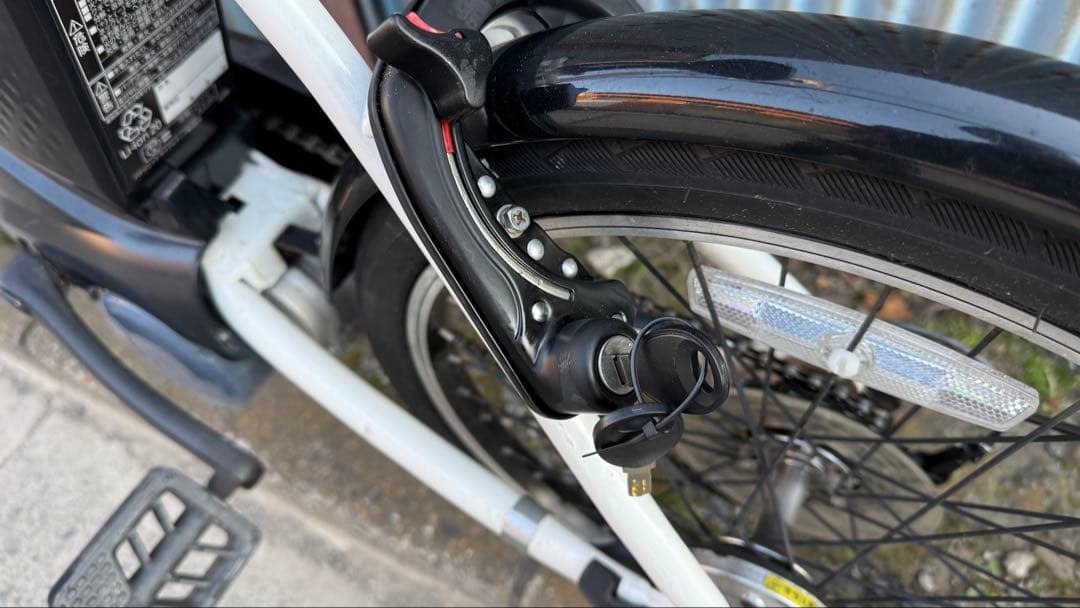 【整備済】電動アシスト自転車 ミニベロ パナソニック ベロスター 白 5個点灯