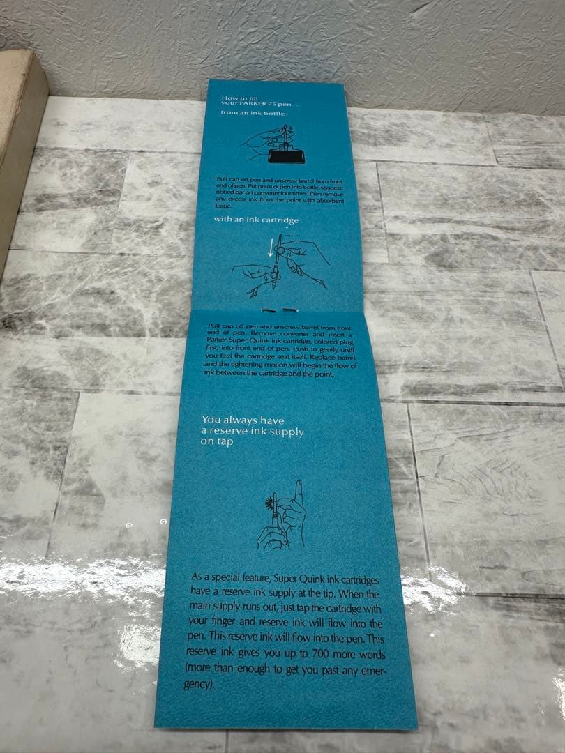 Parker 75 万年筆 ペン先14K刻印 未使用品！！