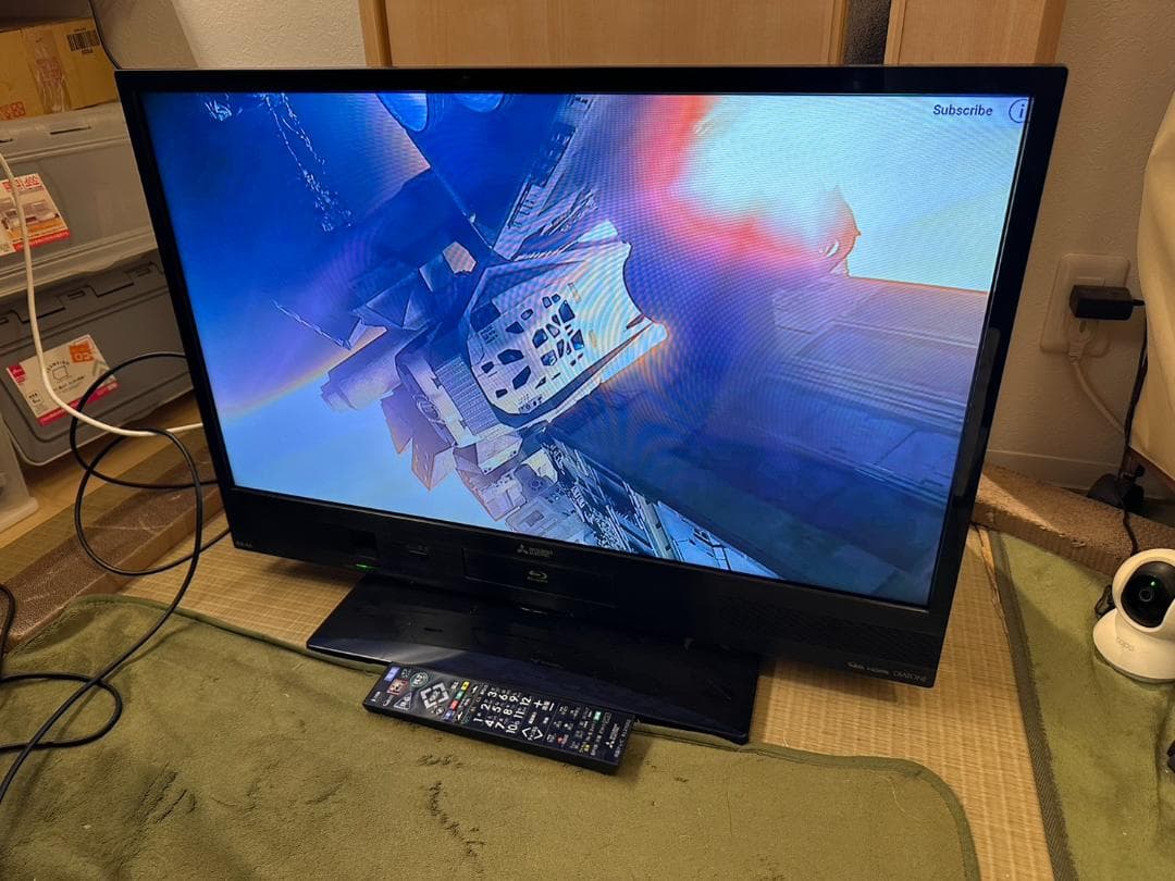 三菱 15年製32型 テレビ Blu-ray HDD内蔵 LCD-A32BHR7