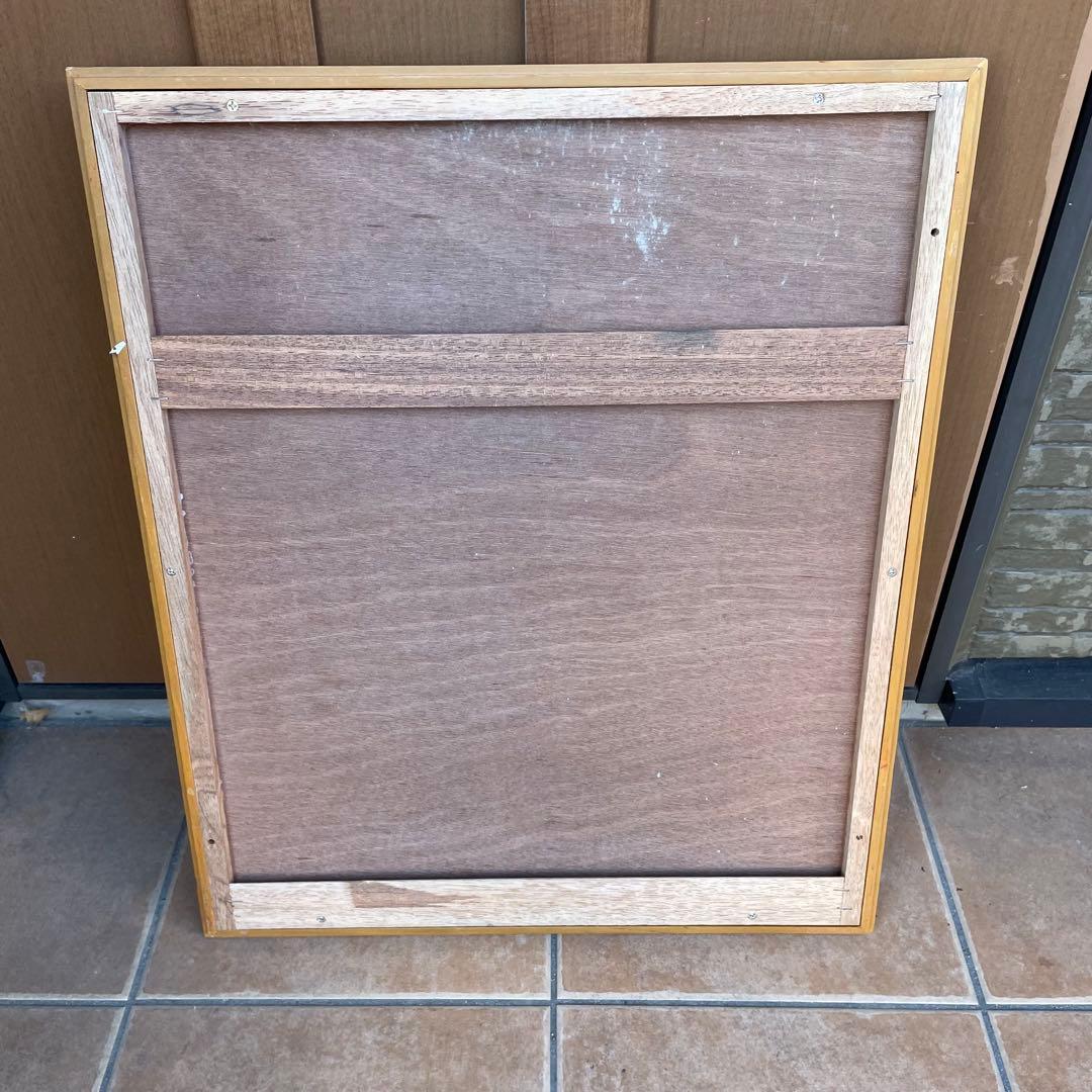 デンマーク製　1960's　ヴィンテージ　北欧　モダン　チーク　無垢 ミラー　A