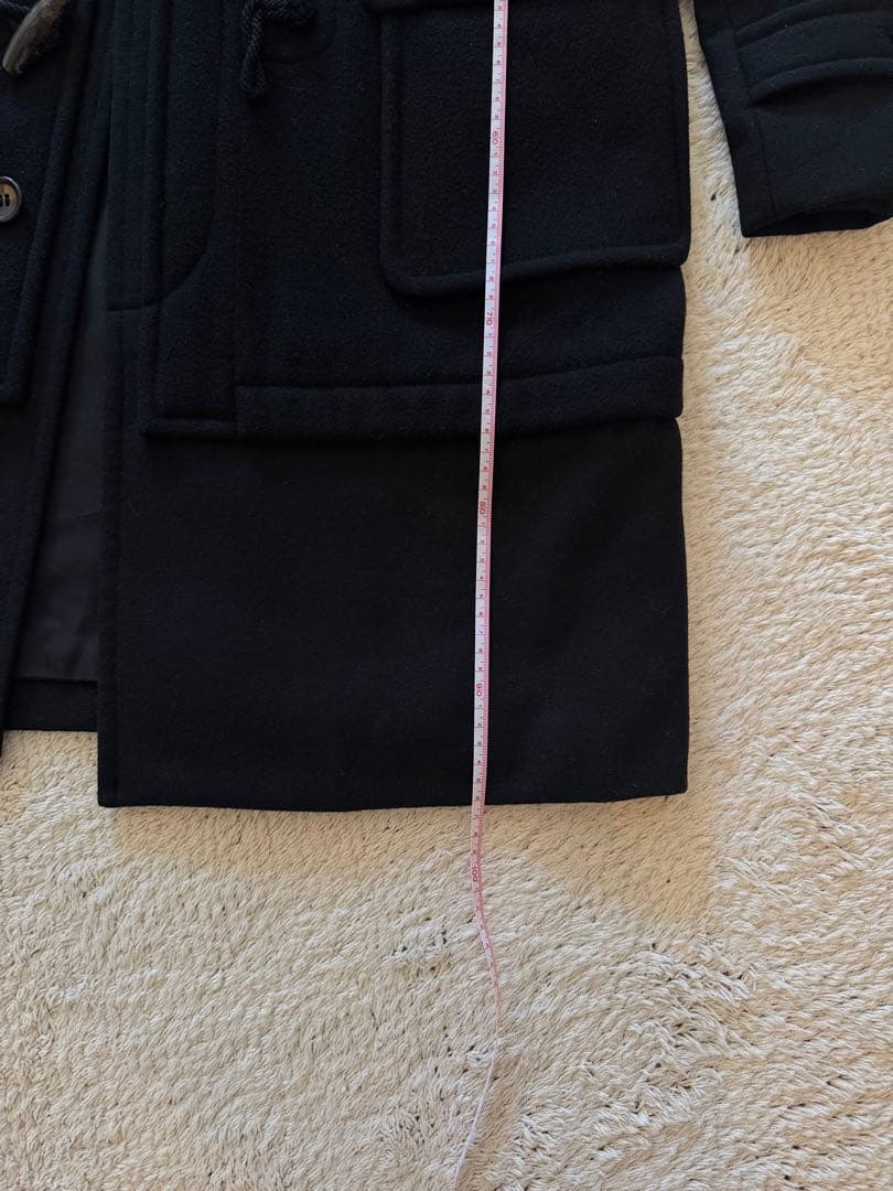 コムデギャルソンオムピュルス ブラックダッフルコート フード付きMサイズ