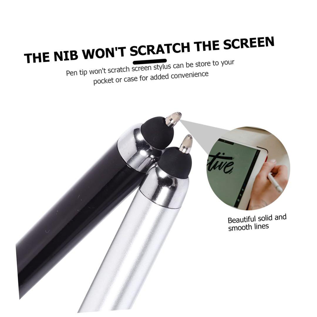 タッチスクリーンボールペン6本セットスクリーンペンキーホルダー