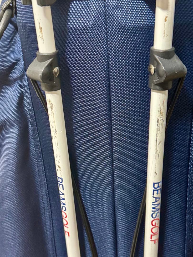 BEAMS GOLF スタンド付きゴルフバッグ ネイビー