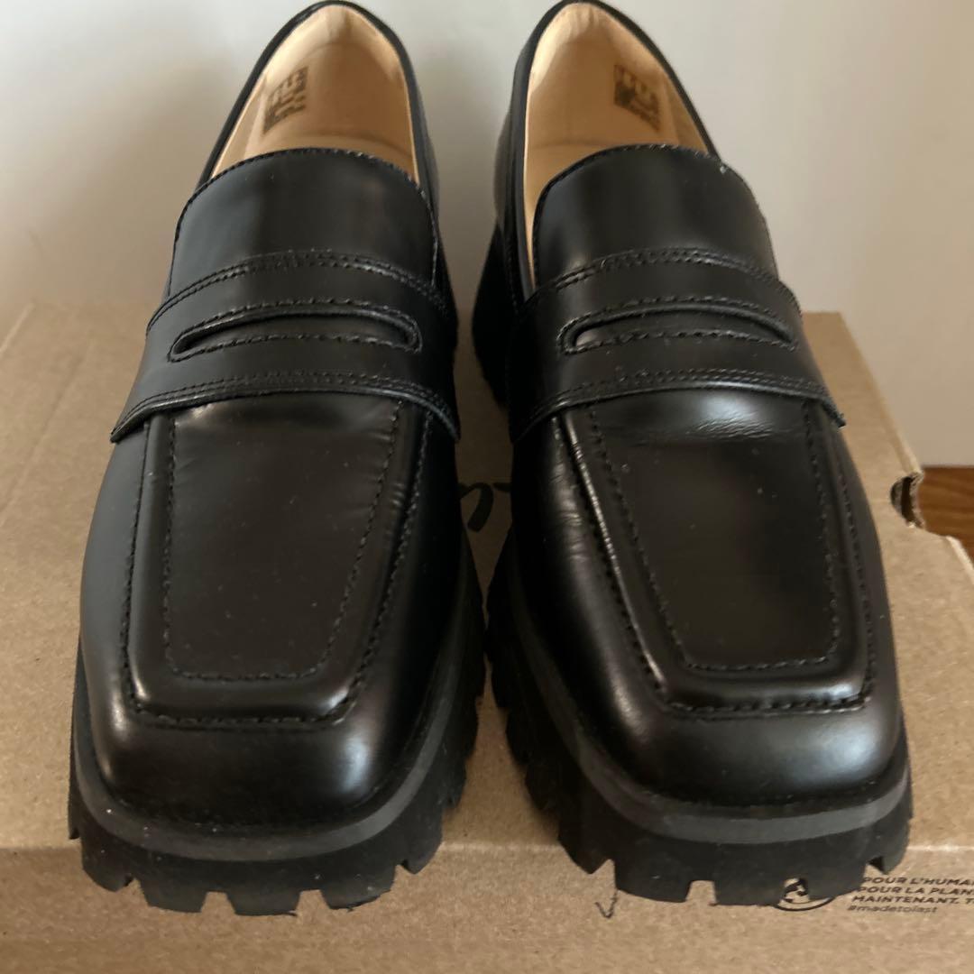 クラークス Clarks ローファー Stayso Edge 厚底 黒