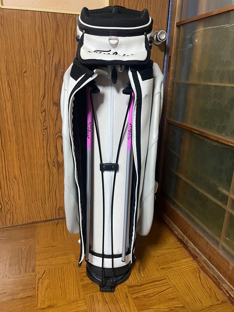 Titleist キャディバッグ ホワイト・ピンク