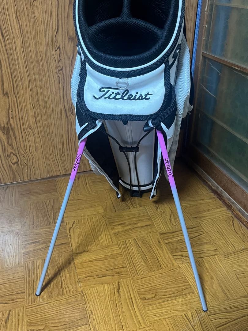 Titleist キャディバッグ ホワイト・ピンク