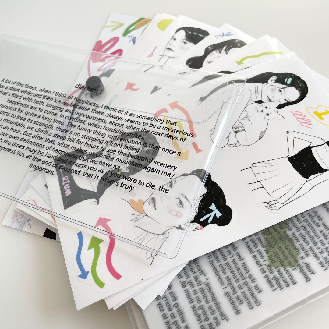 早い者勝ち　韓国　貯金　バインダー　カバー　diarium 大容量セット 1