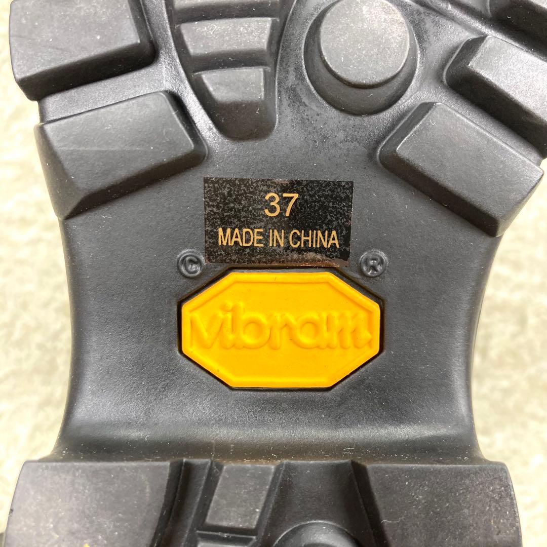 『極美品』アダムエロペ ビブラムソール サイドゴアブーツ トラックソール 黒