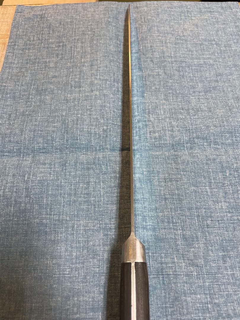 misonoミソノ　モリブデン鋼筋引きサーモンナイフ　刃渡り290mm