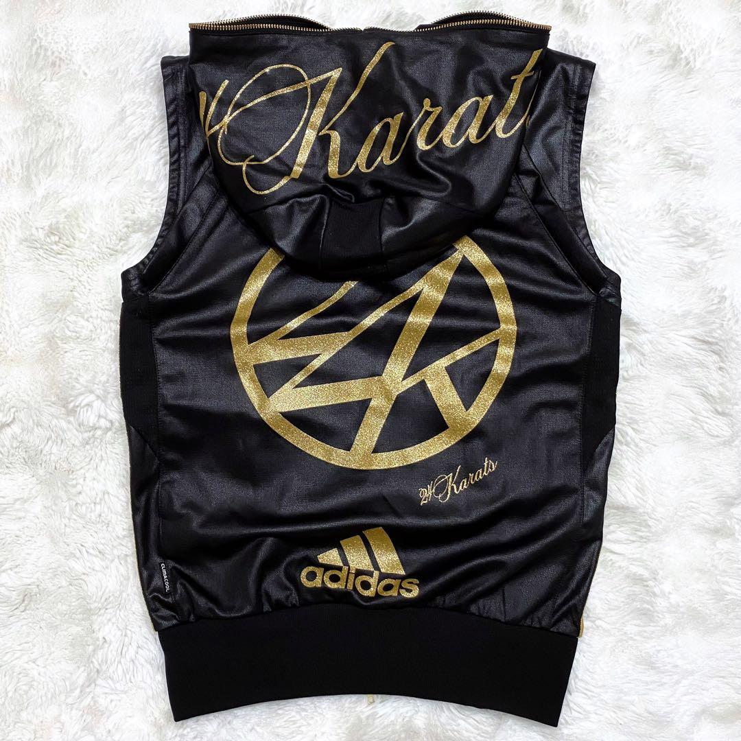 【試着のみ】adidas × 24Karats ポーチ付 ジャージ 2XS