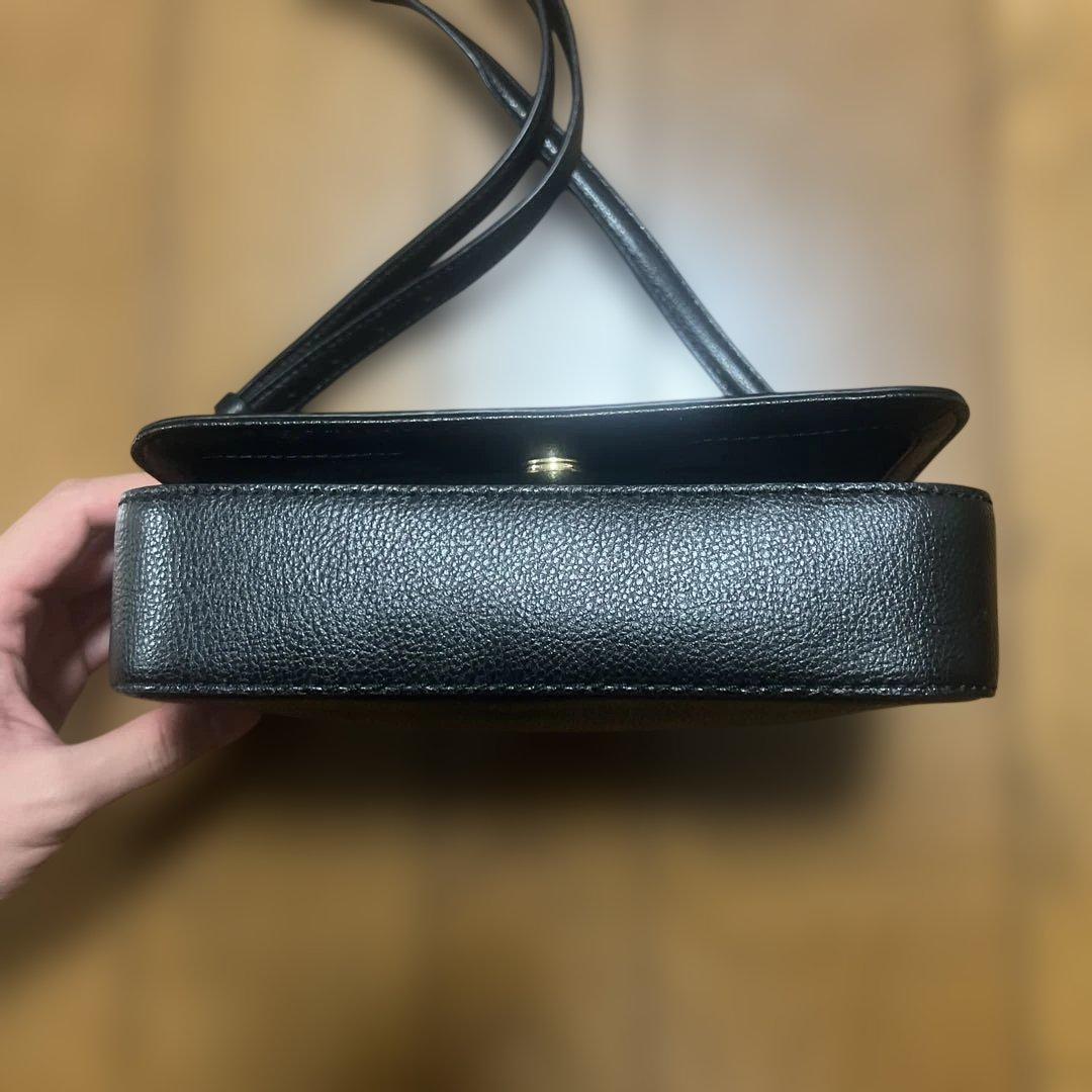 極美品　ローレンラルフローレン レザー ショルダー ロゴ 型押し クロスボディ