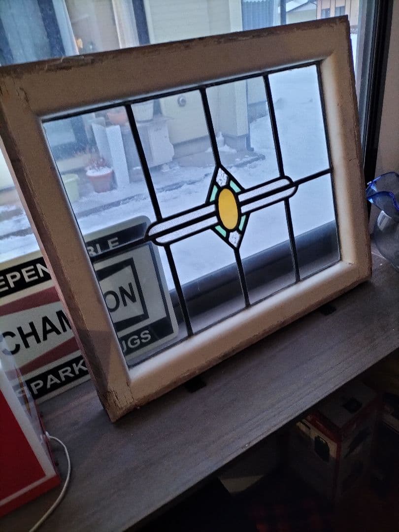 ステンドグラス　イギリス　アンティーク
