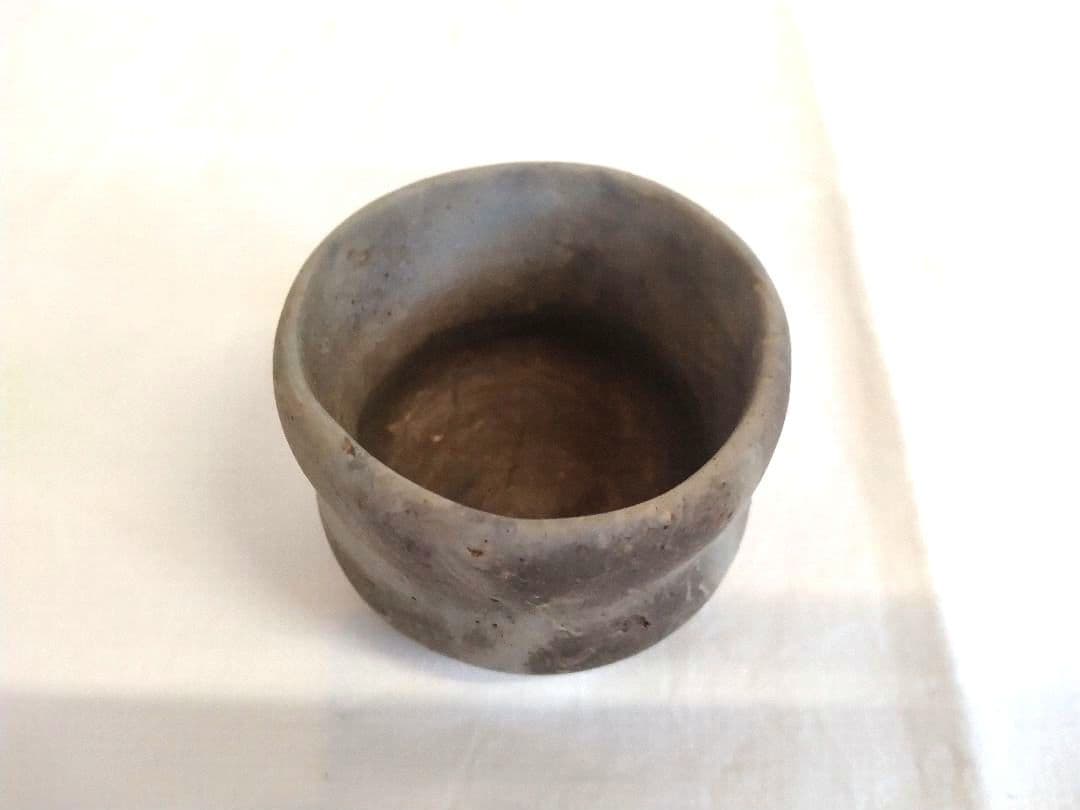 備前焼 若宮窯太田富夫（伝統工芸士）作 練り込み青備前 徳利とぐい呑み