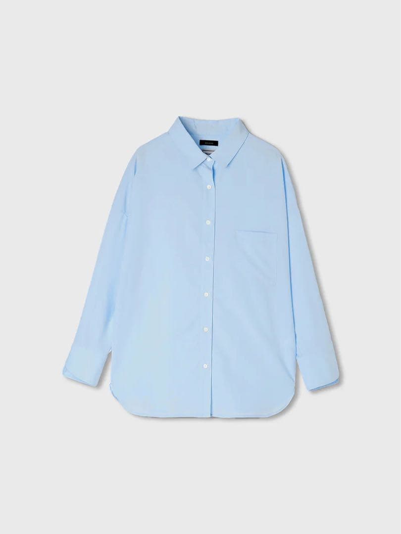 【美品】anuans スタンダートシャツ　SAX 25AW