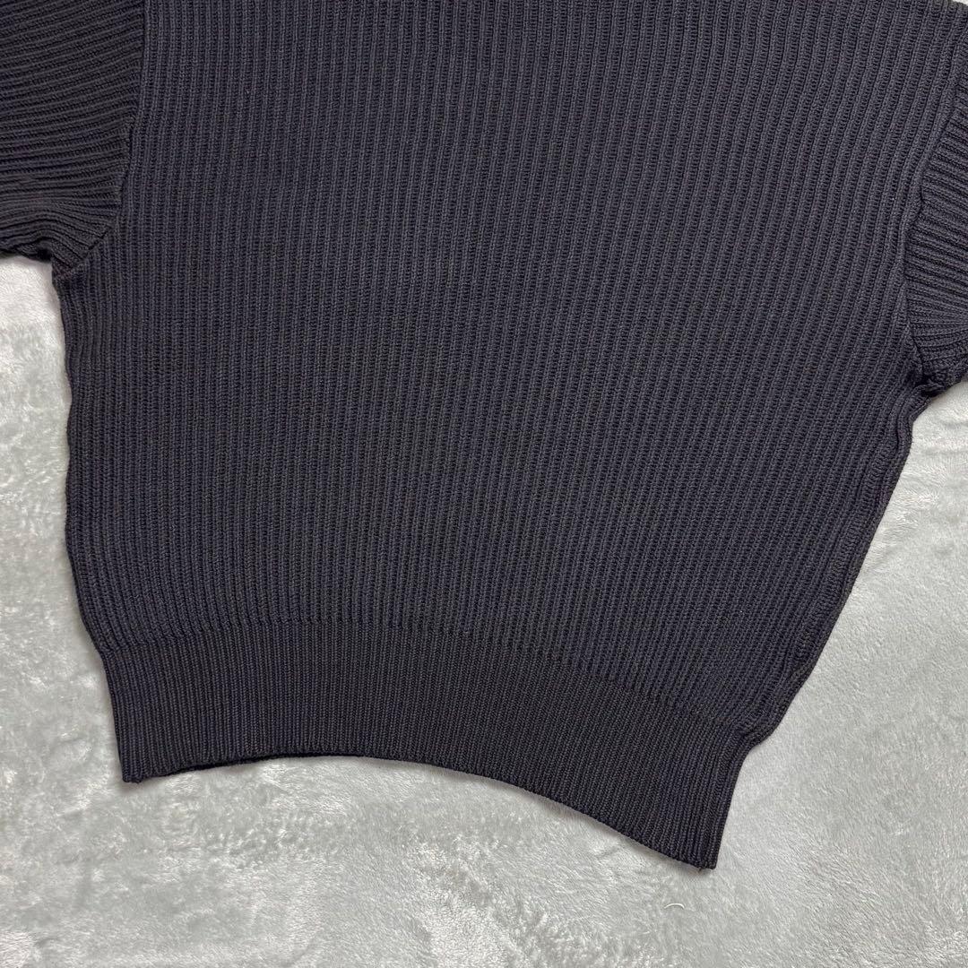 80s agnes b homme モックネック コットンニット フランス製