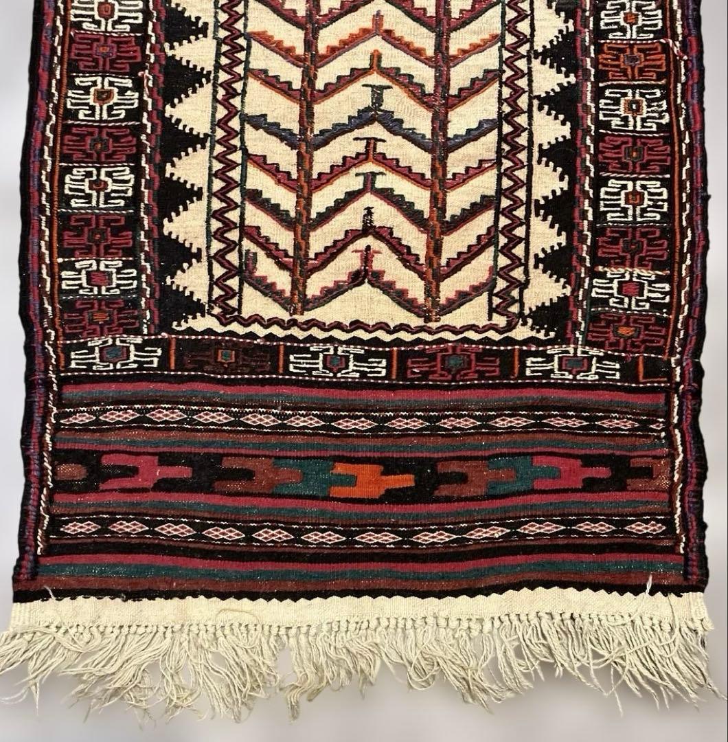 ア*ィ様 オールドキリム　手織りラグとラクダ飾りのセット