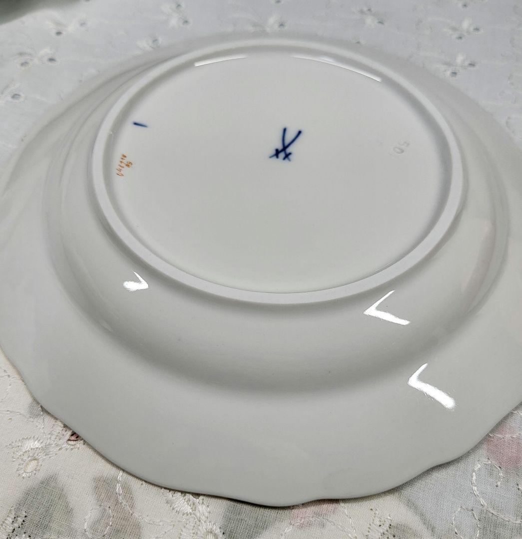 未使用近❤マイセン ベーシックフラワー 2つの花 プレート皿 ケーキ デザート④